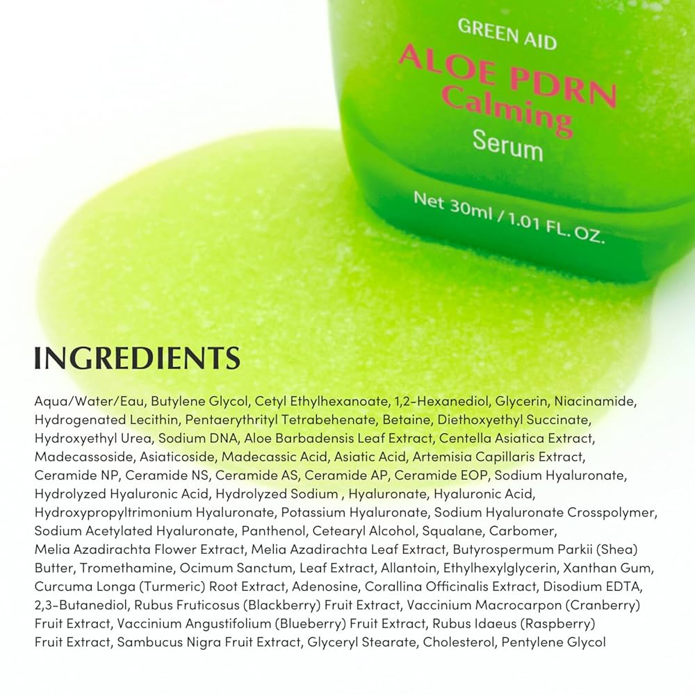 سيروم EQQUAL BERRY GREEN AID ALOE PDRN Calming Serum