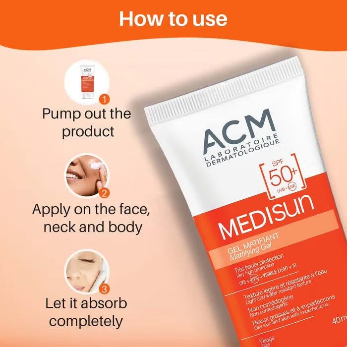 جل ACM Medisun Mattifying Gel SPF50+واقي شمسي