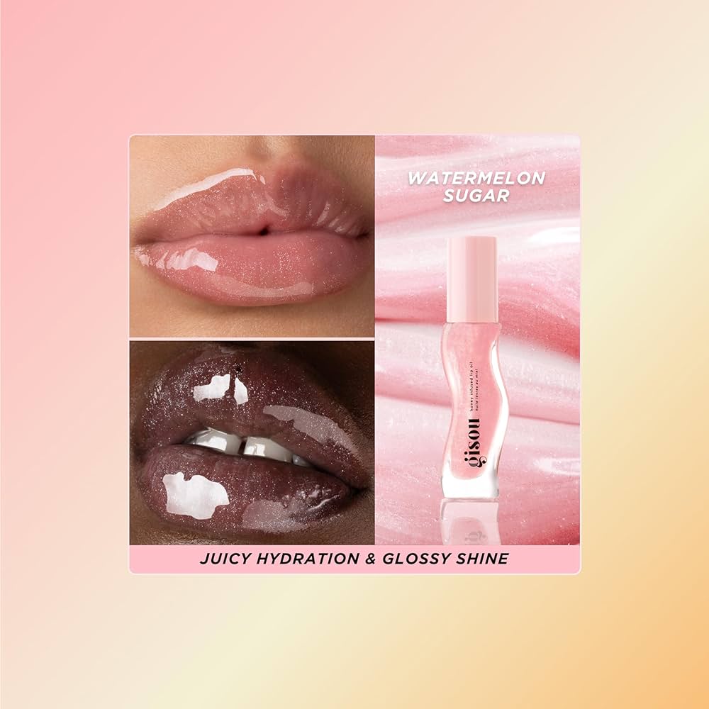 زيت الشفاه غيسو الغني بالعسل (Gisou Honey Infused Lip Oil).